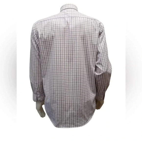 Daniel Hechter Long Sleeve Dress Shirt Purple & White Size 16/Large - Picture 2 of 10